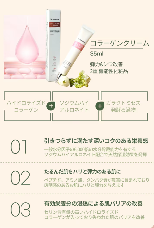 Dr.hometox アクティブコラーゲンクリーム 35g