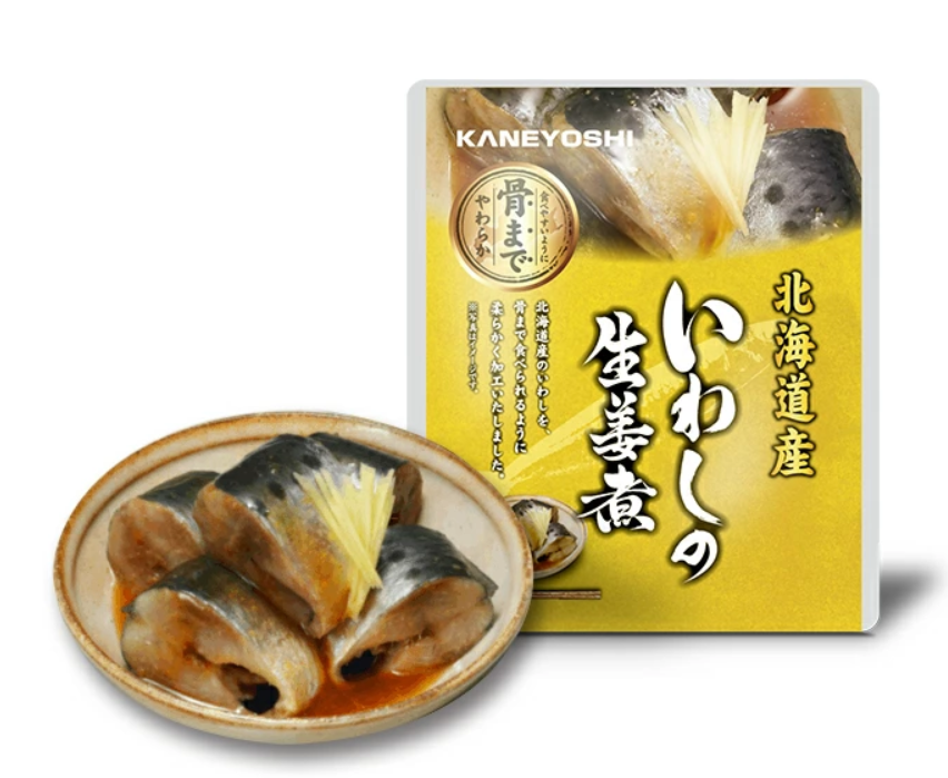 北海道産　煮魚レトルトパック いわしレトルトいわしの旨煮 いわしの味噌煮 いわしの生姜煮 95g(固形量70g)